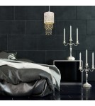 Pendant lamps - Milagro ALMERIA WHITE/GOLD 1xE27 pendant lamp MLP6444 - product 6