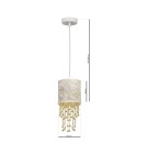 Pendant lamps - Milagro ALMERIA WHITE/GOLD 1xE27 pendant lamp MLP6444 - product 7
