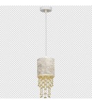 Pendant lamps - Milagro ALMERIA WHITE/GOLD 1xE27 pendant lamp MLP6444 - product 8