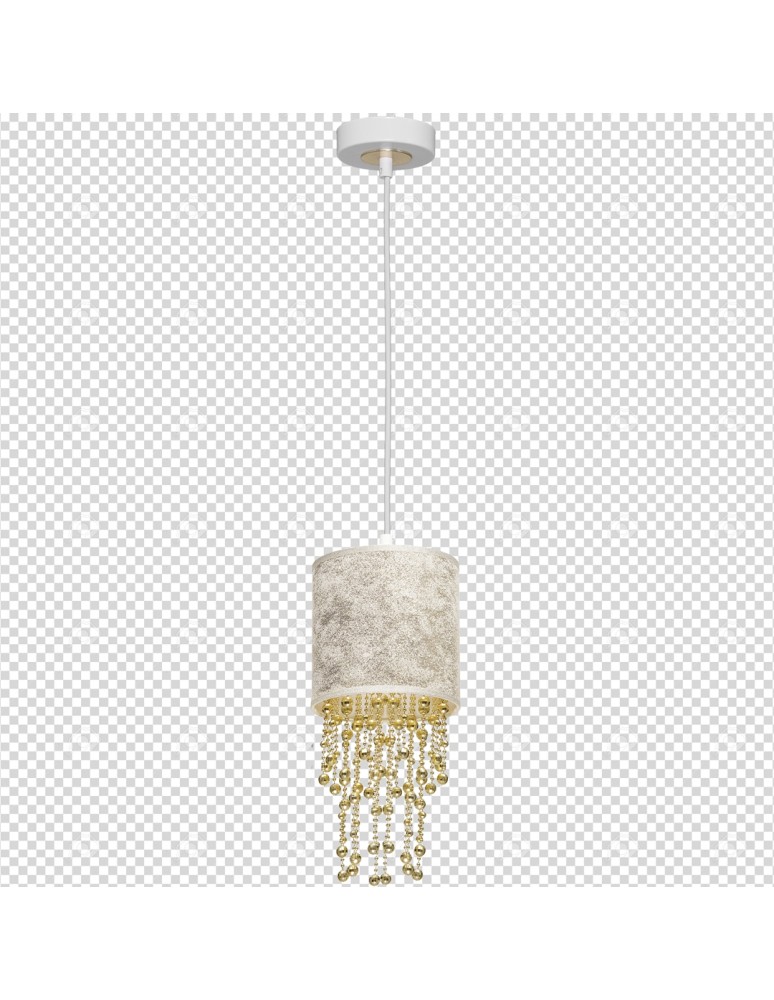 Pendant lamps - Milagro ALMERIA WHITE/GOLD 1xE27 pendant lamp MLP6444 - product kolory-swiatla.pl 8