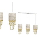 Pendant lamps - Milagro ALMERIA WHITE/GOLD 3xE27 pendant lamp MLP6445 - product 1
