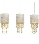 Pendant lamps - Milagro ALMERIA WHITE/GOLD 3xE27 pendant lamp MLP6445 - product 4