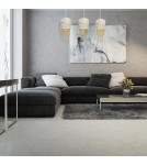 Pendant lamps - Milagro ALMERIA WHITE/GOLD 3xE27 pendant lamp MLP6445 - product 6