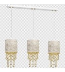 Pendant lamps - Milagro ALMERIA WHITE/GOLD 3xE27 pendant lamp MLP6445 - product 8