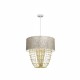 Milagro Lampa wisząca ALMERIA WHITE/GOLD 1xE27 MLP6447