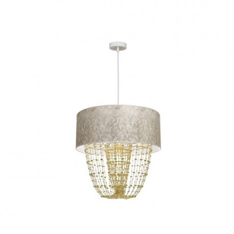 Milagro Lampa wisząca ALMERIA WHITE/GOLD 1xE27 MLP6447