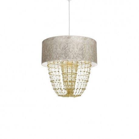 Milagro Lampa wisząca ALMERIA WHITE/GOLD 1xE27 MLP6447