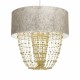 Milagro Lampa wisząca ALMERIA WHITE/GOLD 1xE27 MLP6447