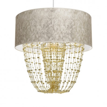 Milagro Lampa wisząca ALMERIA WHITE/GOLD 1xE27 MLP6447