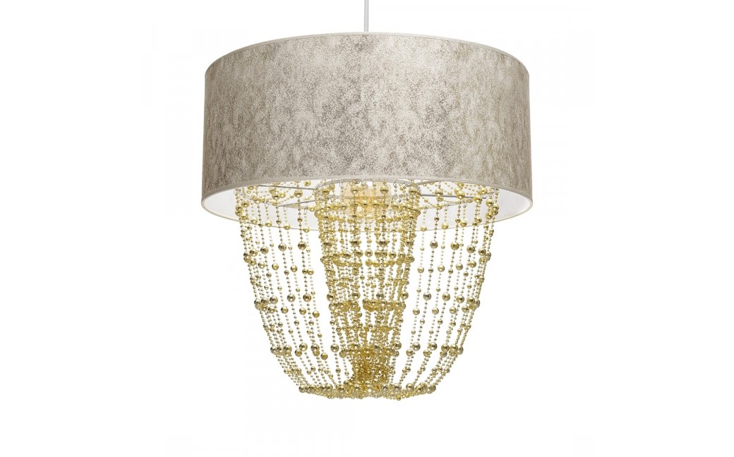 Milagro Lampa wisząca ALMERIA WHITE/GOLD 1xE27 MLP6447