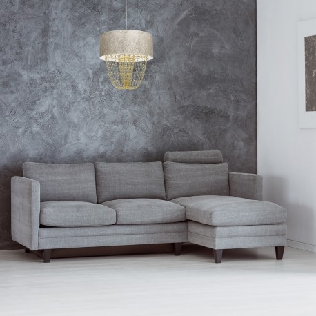 Milagro Lampa wisząca ALMERIA WHITE/GOLD 1xE27 MLP6447