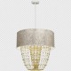 Milagro Lampa wisząca ALMERIA WHITE/GOLD 1xE27 MLP6447