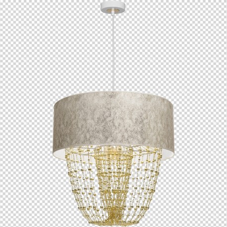 Milagro Lampa wisząca ALMERIA WHITE/GOLD 1xE27 MLP6447
