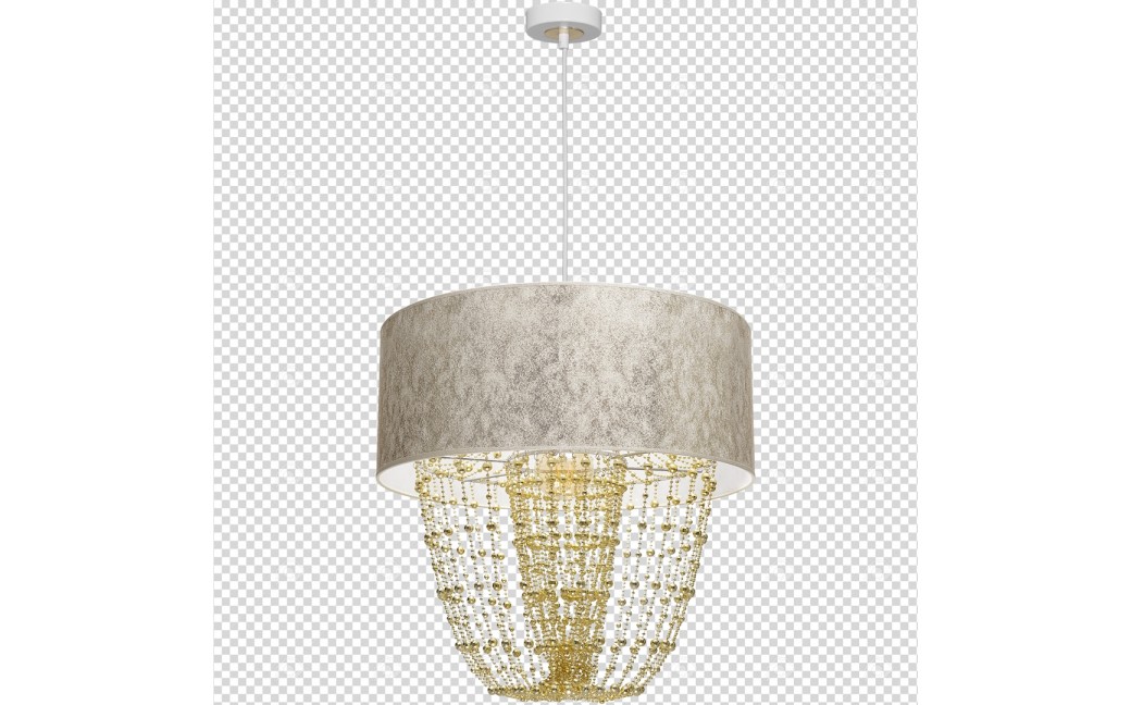 Milagro Lampa wisząca ALMERIA WHITE/GOLD 1xE27 MLP6447