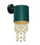Glamour wall lamps - Milagro Wall lamp ALMERIA GREEN/GOLD 1xE27 MLP6448 - product 2