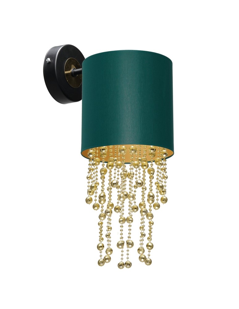 Glamour wall lamps - Milagro Wall lamp ALMERIA GREEN/GOLD 1xE27 MLP6448 - product kolory-swiatla.pl 2