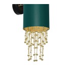 Glamour wall lamps - Milagro Wall lamp ALMERIA GREEN/GOLD 1xE27 MLP6448 - product 3