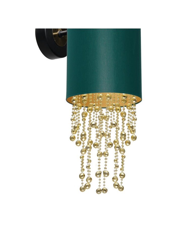 Glamour wall lamps - Milagro Wall lamp ALMERIA GREEN/GOLD 1xE27 MLP6448 - product kolory-swiatla.pl 3