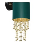 Glamour wall lamps - Milagro Wall lamp ALMERIA GREEN/GOLD 1xE27 MLP6448 - product 4