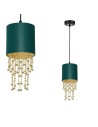 Milagro Lampa wisząca ALMERIA GREEN/GOLD 1xE27 MLP6449