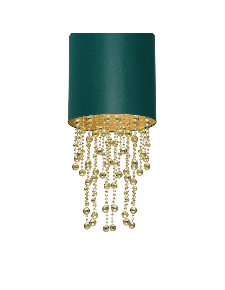Glamour pendant lamps - Milagro ALMERIA GREEN/GOLD 1xE27 pendant lamp MLP6449 - product kolory-swiatla.pl 4