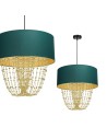 Milagro ALMERIA GREEN/GOLD 1xE27 pendant lamp MLP6452