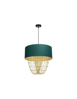 Milagro Lampa wisząca ALMERIA GREEN/GOLD 1xE27 MLP6452 - produkt 2