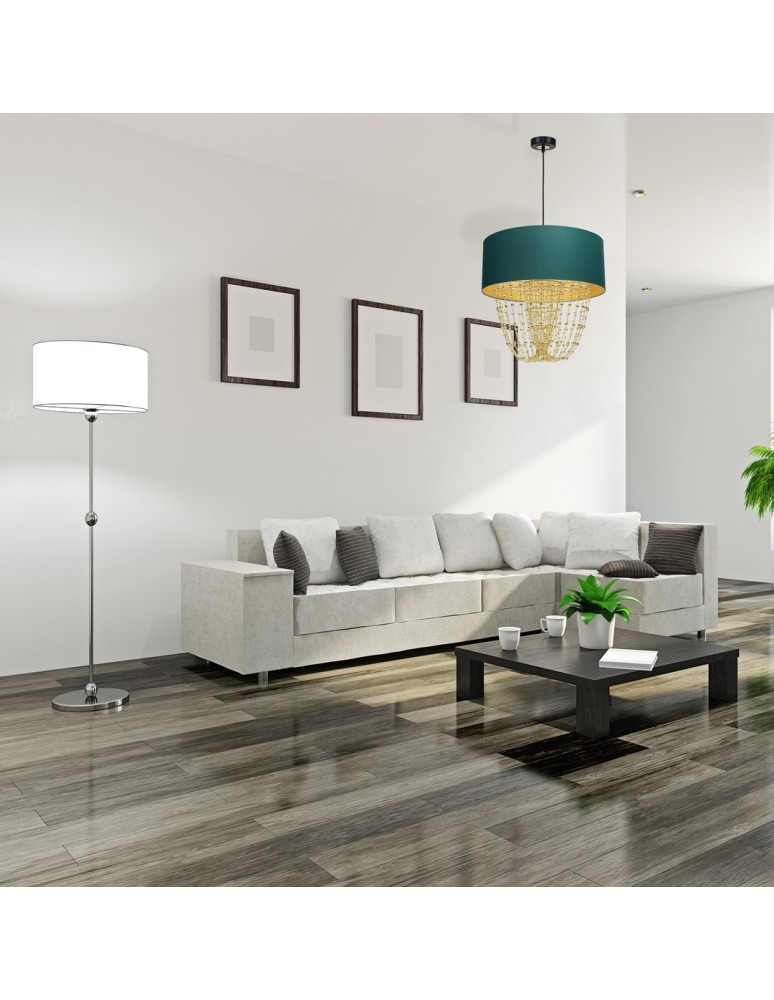 Glamour pendant lamps - Milagro ALMERIA GREEN/GOLD 1xE27 pendant lamp MLP6452 - product kolory-swiatla.pl 5