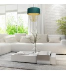 Glamour pendant lamps - Milagro ALMERIA GREEN/GOLD 1xE27 pendant lamp MLP6452 - product 6