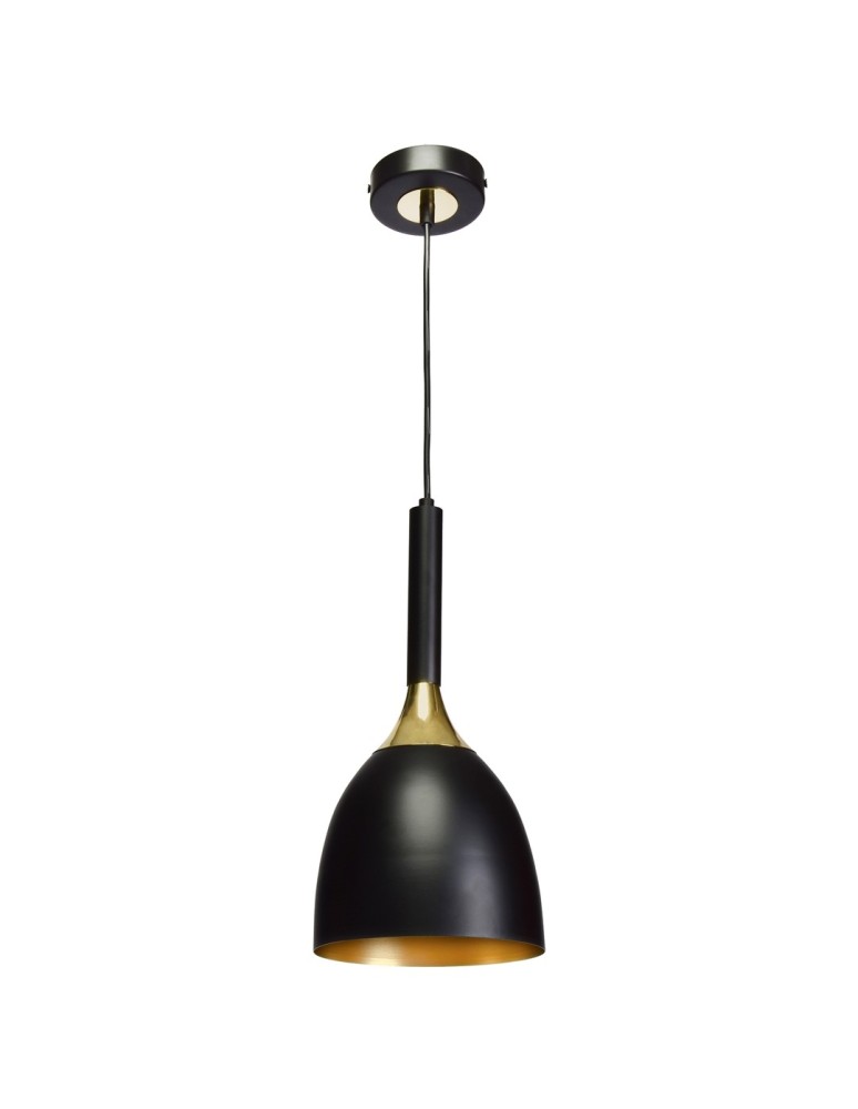 Pendant lamps - Milagro CLARK BLACK/GOLD 1xE27 pendant lamp MLP6221 - product kolory-swiatla.pl 2
