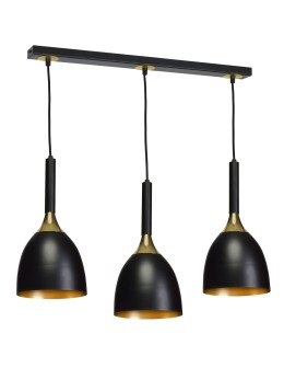 Milagro Lampa wisząca CLARK BLACK/GOLD 3xE27 MLP6222