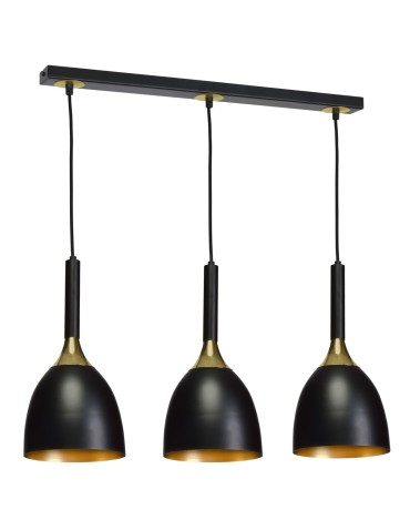 Milagro Lampa wisząca CLARK BLACK/GOLD 3xE27 MLP6222 - produkt 2