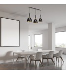 Pendant lamps - Milagro CLARK BLACK/GOLD pendant lamp 3xE27 MLP6222 - product 6