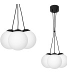 Pendant lamps - Milagro LIMA BLACK 3xE14 pendant lamp MLP6523 - product 1