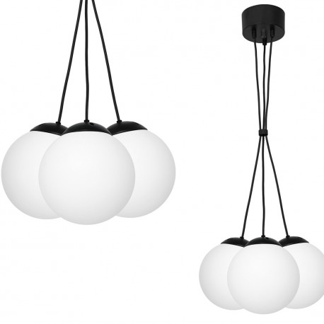 Milagro Lampa wisząca LIMA BLACK 3xE14 MLP6523