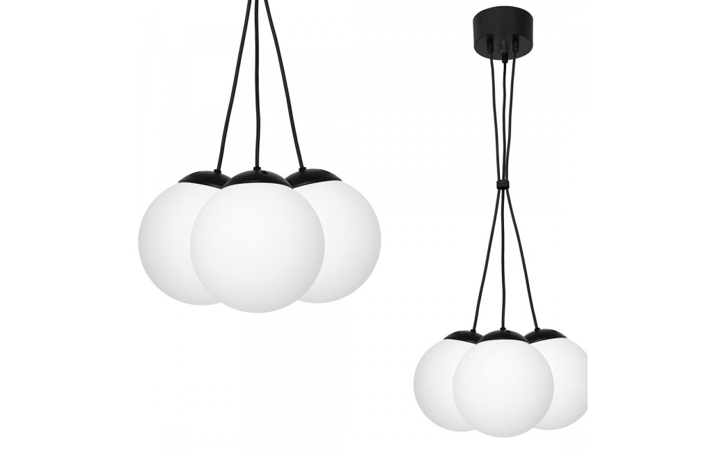 Milagro Lampa wisząca LIMA BLACK 3xE14 MLP6523