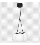 Pendant lamps - Milagro LIMA BLACK 3xE14 pendant lamp MLP6523 - product 8