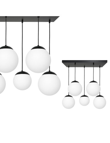 Milagro LIMA BLACK 5xE14 pendant lamp MLP6525