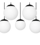 Pendant lamps - Milagro LIMA BLACK 5xE14 pendant lamp MLP6525 - product 4