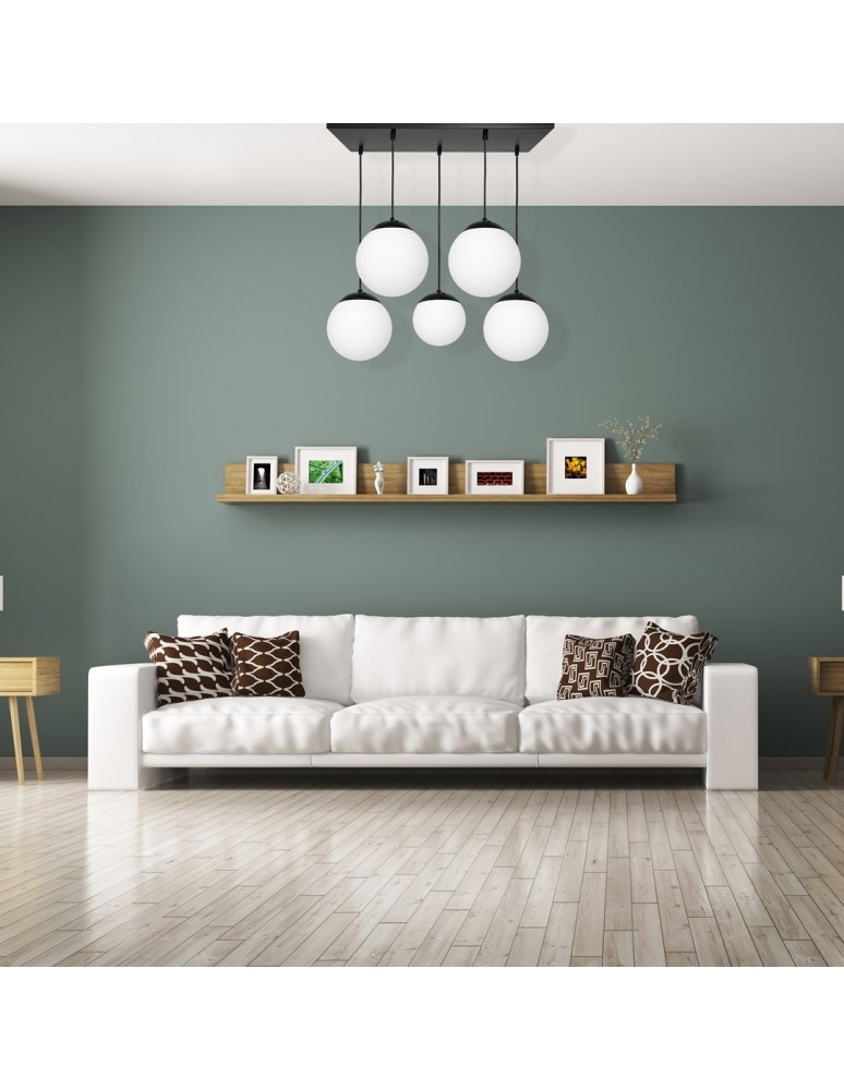 Pendant lamps - Milagro LIMA BLACK 5xE14 pendant lamp MLP6525 - product kolory-swiatla.pl 5