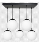 Pendant lamps - Milagro LIMA BLACK 5xE14 pendant lamp MLP6525 - product 8