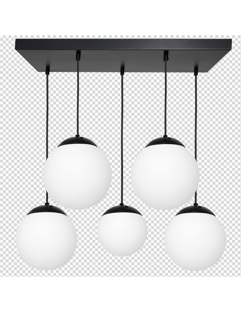 Milagro Lampa wisząca LIMA BLACK 5xE14 MLP6525 Milagro Lampa wisząca LIMA BLACK 5xE14 MLP6525