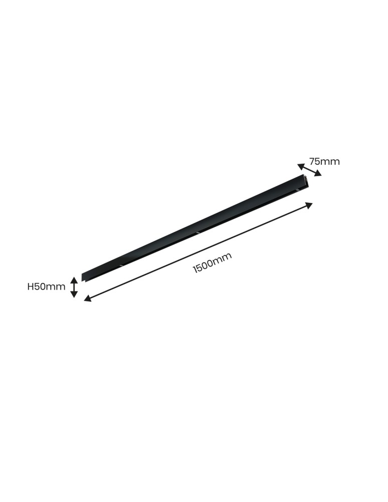 Magnetic rails - Milagro MAGNETIC TRACK surface-mounted rail ML6630 - product kolory-swiatla.pl 5