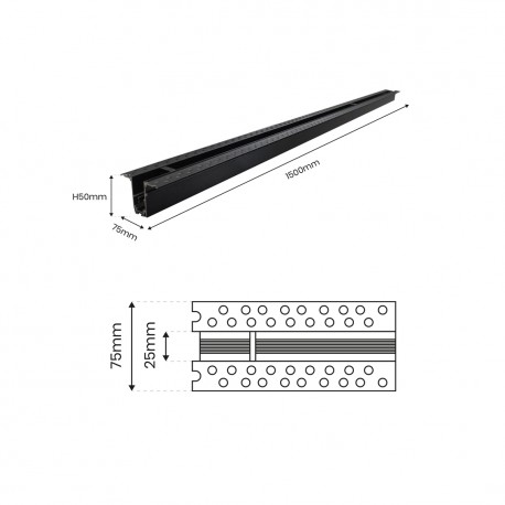 Milagro Szyna podtynkowa MAGNETIC TRACK ML6631