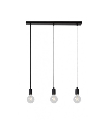 Lucide FIX MULTIPLE Pendant 3xE27/60W Black 08408/03/30 - product 2