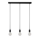 Triple pendant lamps - Lucide FIX MULTIPLE Pendant 3xE27/60W Black 08408/03/30 - product 4