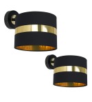 Milagro Kinkiet PALMIRA BLACK / GOLD 1xE27 60W MLP6317