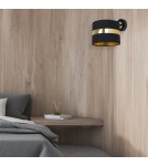 Milagro Kinkiet PALMIRA BLACK / GOLD 1xE27 60W MLP6317