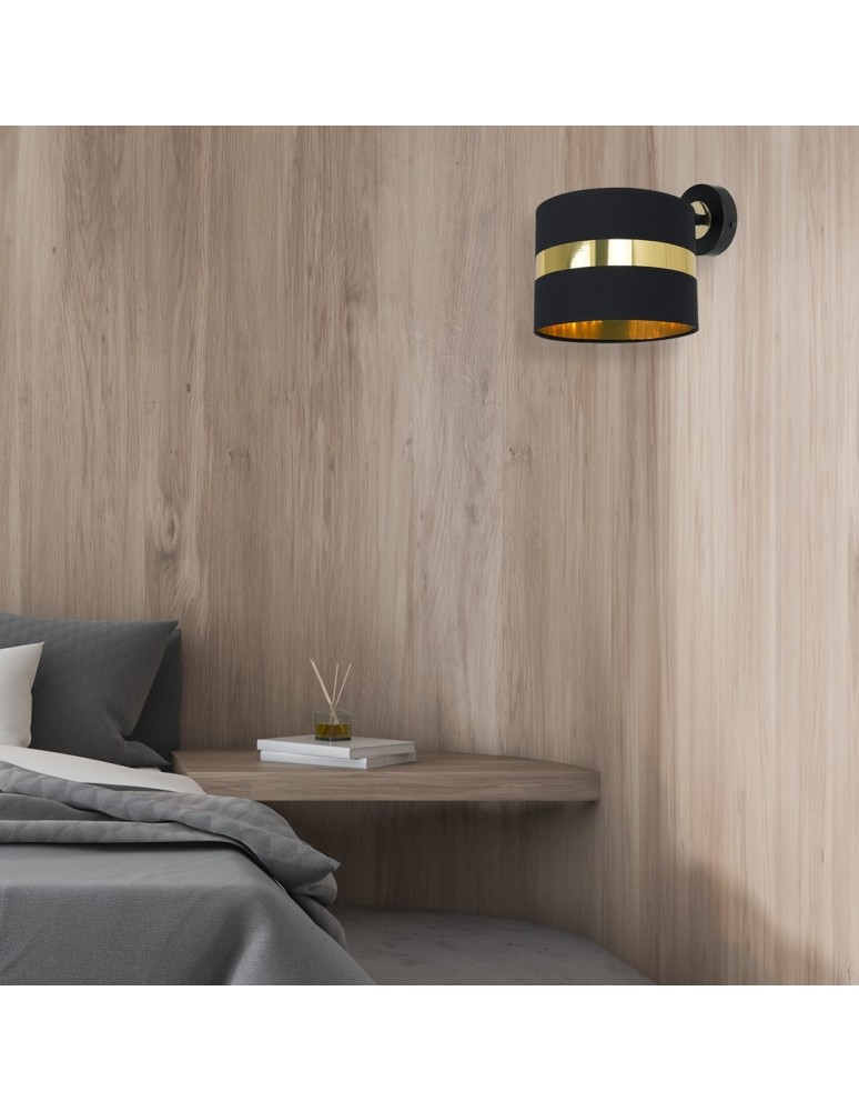 Milagro Kinkiet PALMIRA BLACK / GOLD 1xE27 60W MLP6317