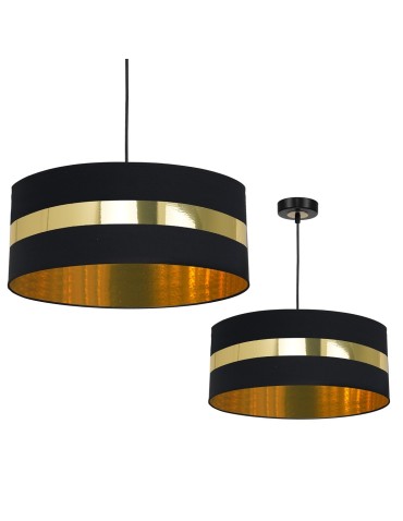 Milagro Lampa wisząca PALMIRA BLACK / GOLD 1xE27 60W MLP6318